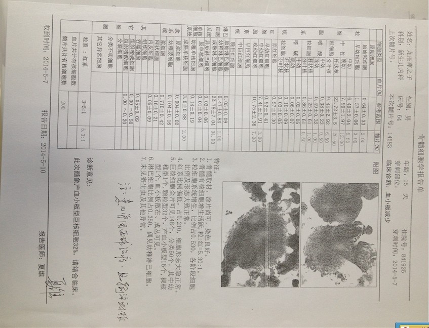 2014年5月6日武汉儿童医院骨髓检查结果-1.jpg