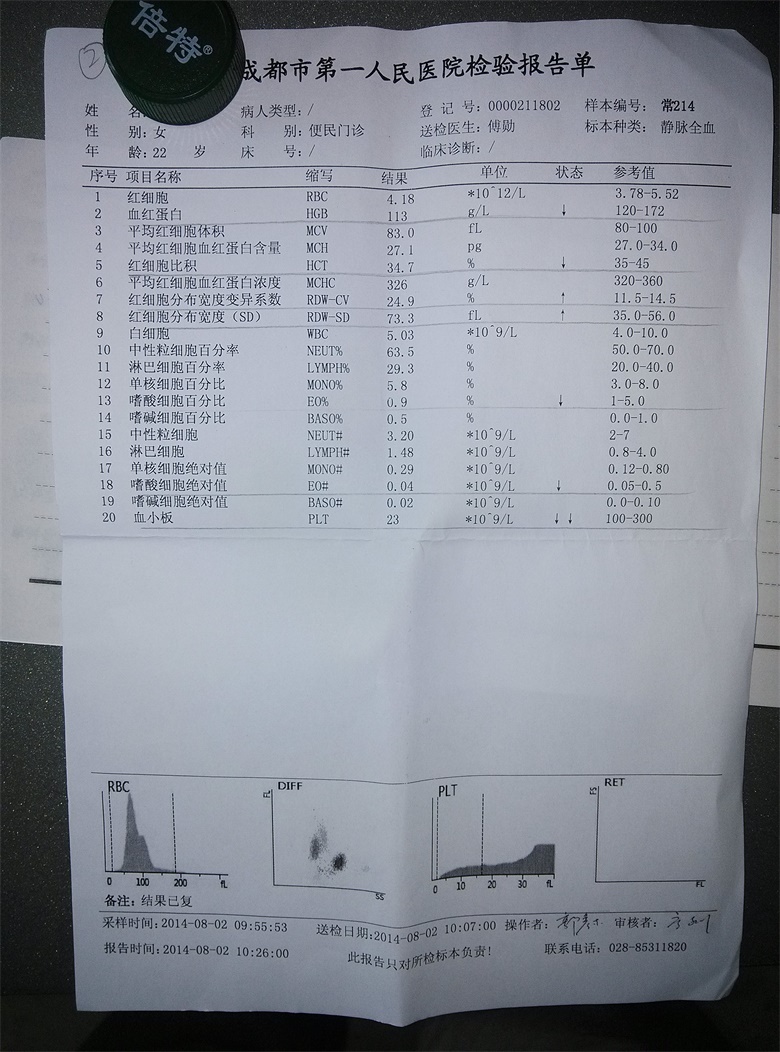 第二次血常规