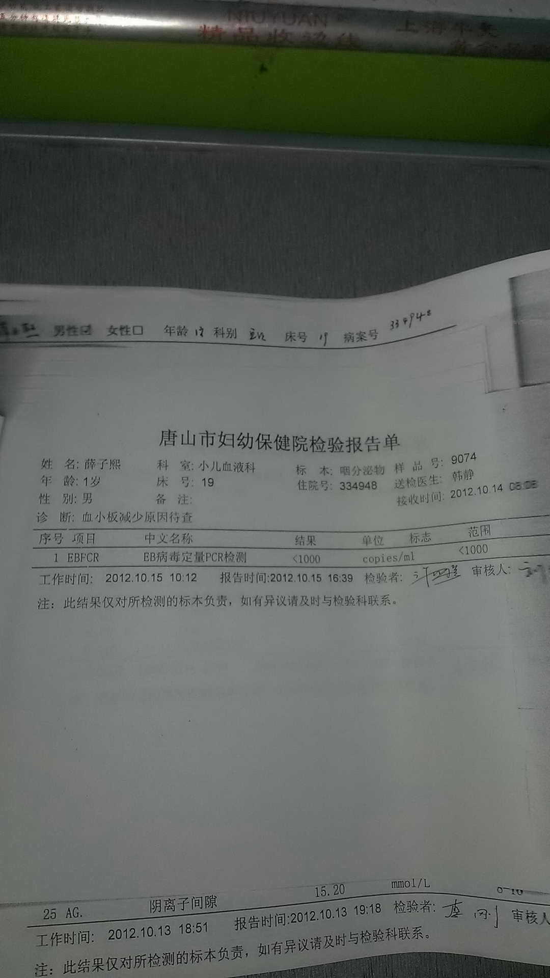 结果