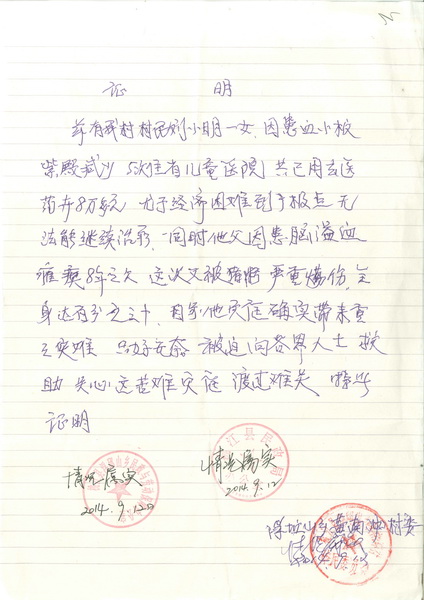 好好今年的多次出入院记录和各种检查报告单