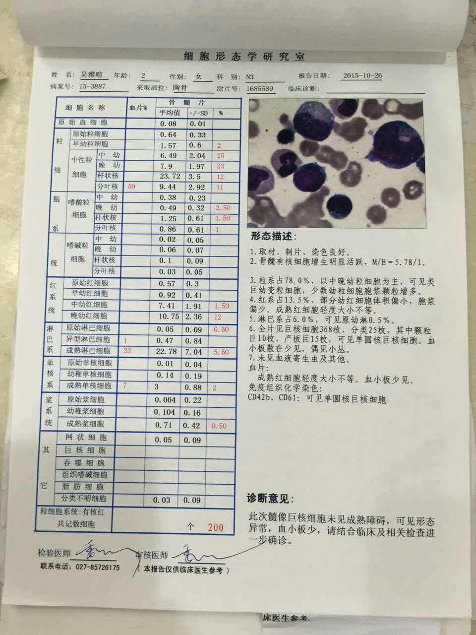 在协和第一次做的骨穿