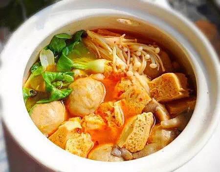 砂锅金针冻豆腐